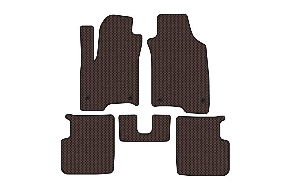 Fiat Panda 2011–2023 Gummimåtter Carsuit (Brun) Image