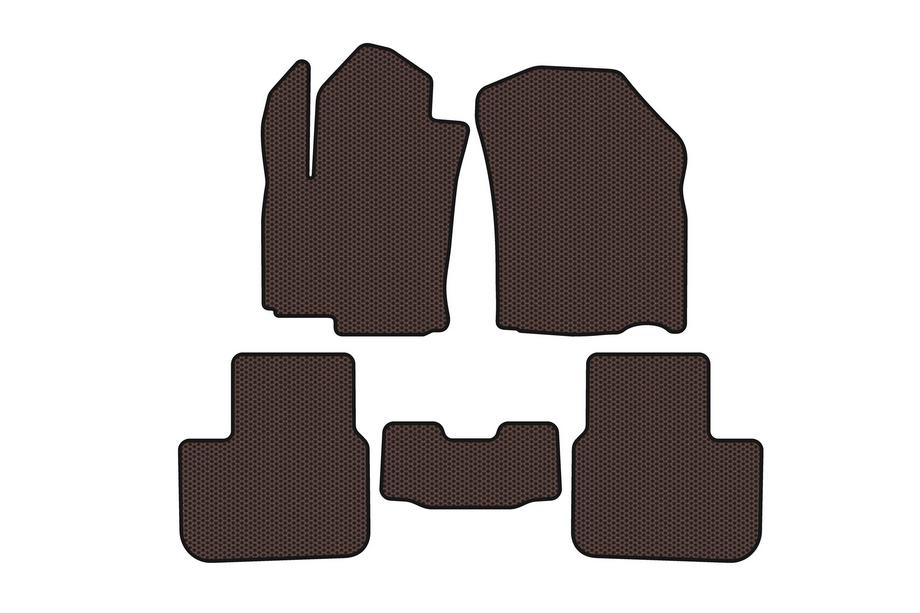 Fiat Sedici 2006–2014 Gummimåtter Carsuit (HB, brun) Image