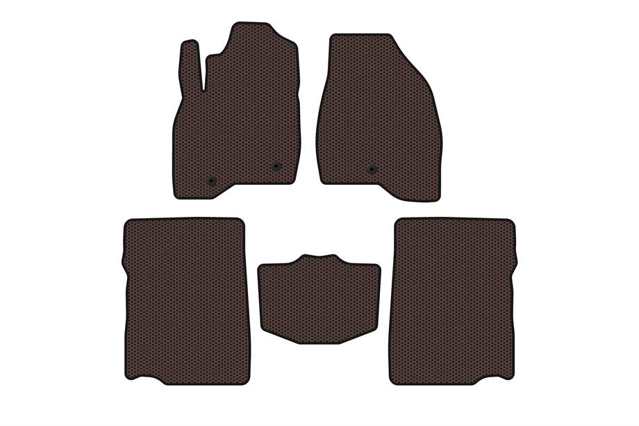 Ford Explorer 2011–2019 Gummimåtter Carsuit (2017-2019, 2. række, 7-personers, brun) Foto 1