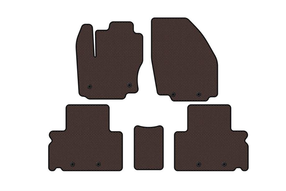 Ford S-Max 2007–2014 Gummimåtter Carsuit (Brun) Image