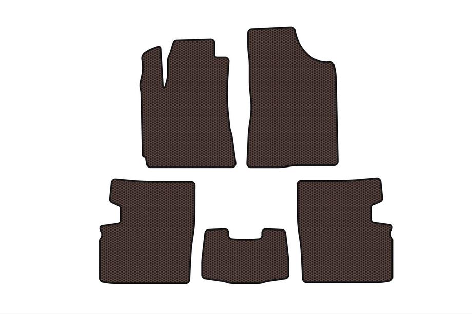 Geely Emgrand EC7 2009– Gummimåtter Carsuit (2009-2014, HB, 5-dørs, brun) Foto 1