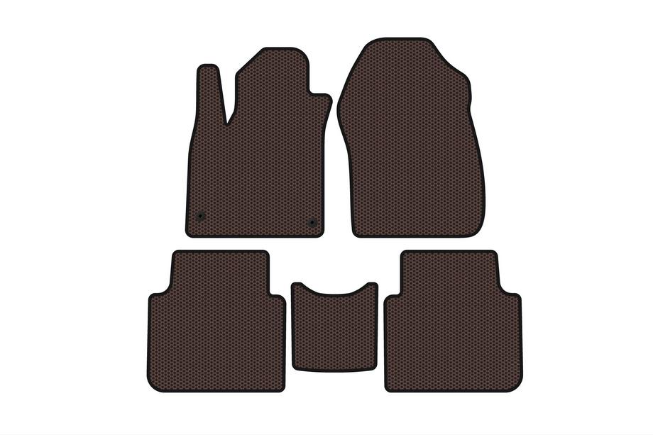 Honda CRV 2017–2022 Carsuit gummimåtter (7-personers, brun, 2020-2022) Image
