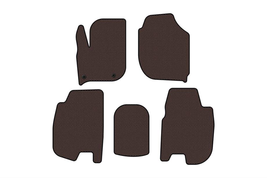 Honda FIT/Jazz 2014–2020 Gummimåtter Carsuit (HB, brun) Image