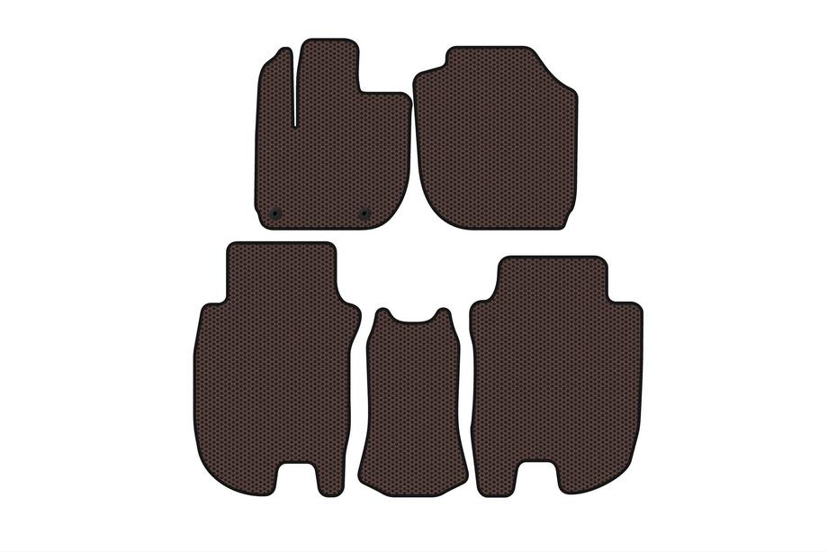 Honda HR-V 2014–2021 Gummimåtter Carsuit (Brun) Image