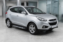 Hyundai IX-35 2010–2015 Sunrise sidetrin (2 stk., aluminium) foto 1