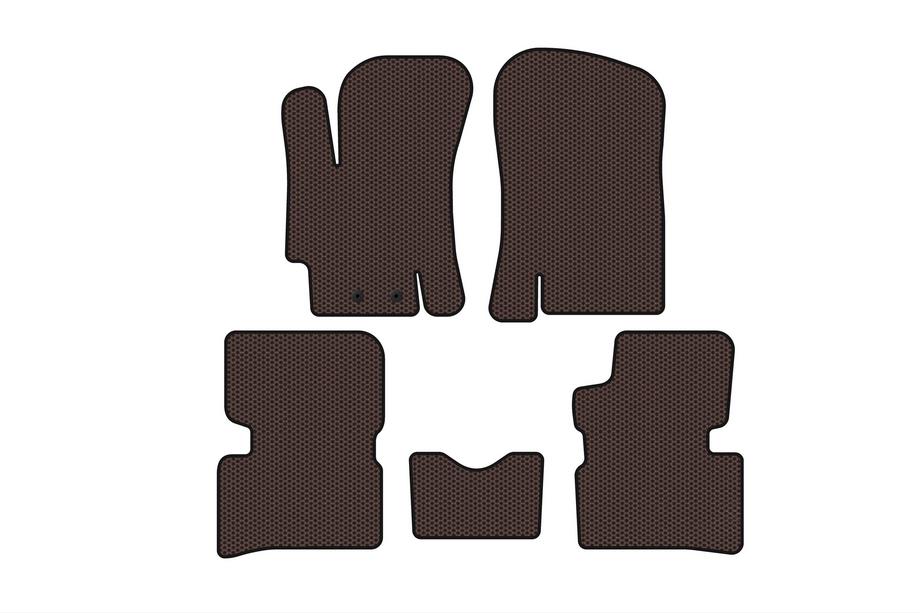 Hyundai Accent 2006–2010 Gummimåtter Carsuit (SD, brun) Image
