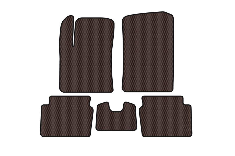 Hyundai I-10 2008–2013 Gummimåtter Carsuit (HB, brun) Image