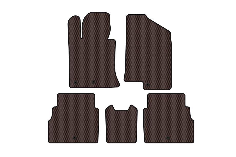 Hyundai Sonata YF 2010–2014 Gummimåtter Carsuit V2 (brun) Image