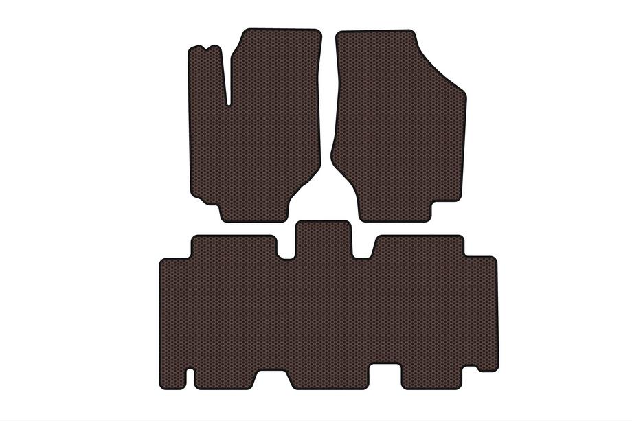 Hyundai Trajet 2000–2007 Gummimåtter Carsuit (Brun) Image