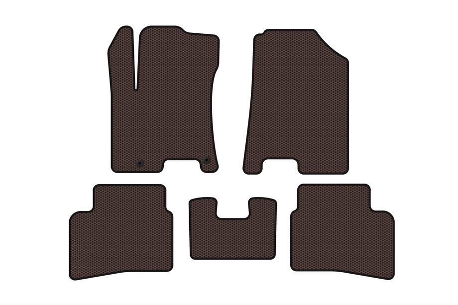 Hyundai Venue 2019– Gummimåtter Carsuit (Brun) Image