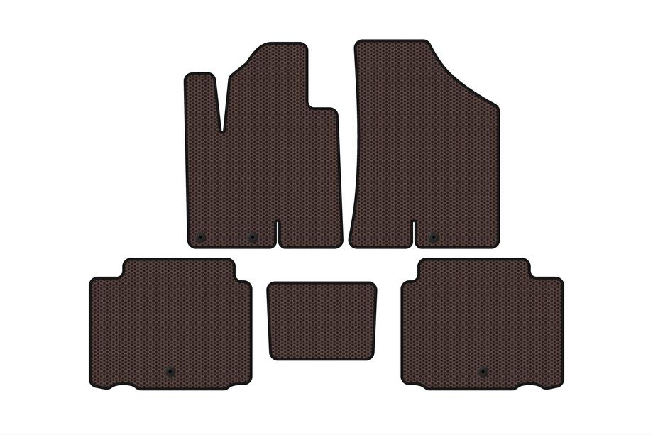 Hyundai IX55 2007–2012 Gummimåtter Carsuit (Brun) Image