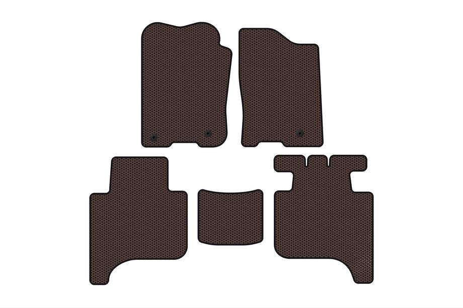 Infiniti QX56 2004–2010 Carsuit gummimåtter til kabinen (2 rækker, 2004-2008, brun) Image
