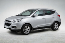 Hyundai IX-35 2010–2015 Maydos V1 sidetrin (2 stk., aluminium ↗ rustfrit stål) foto 1