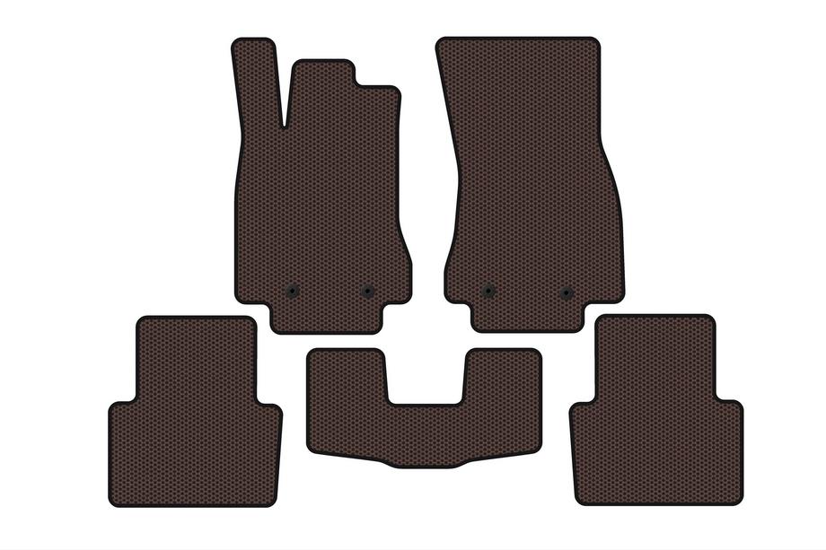 Jaguar XF 2009–2016 Gummimåtter Carsuit (Brun) Image