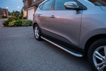 Hyundai IX-35 2010–2015 Sidetrin Tayga Grey (2 stk., aluminium) foto 1