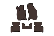 Jaguar X-Type 2001–2009 Gummimåtter Carsuit (SD, gulvmonteret speederpedal, brun) foto 1