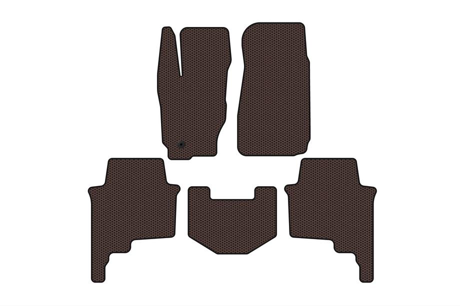 Jeep Commander 2005–2010 Gummimåtter Carsuit (Brun) Image