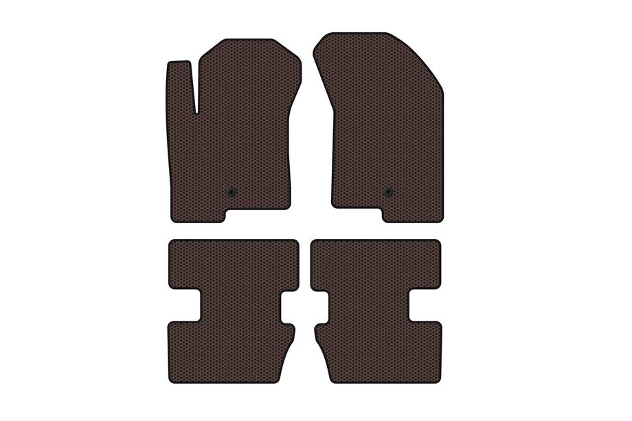 Jeep Compass 2006–2016 Gummimåtter Carsuit (2006-2011, Brun) Image