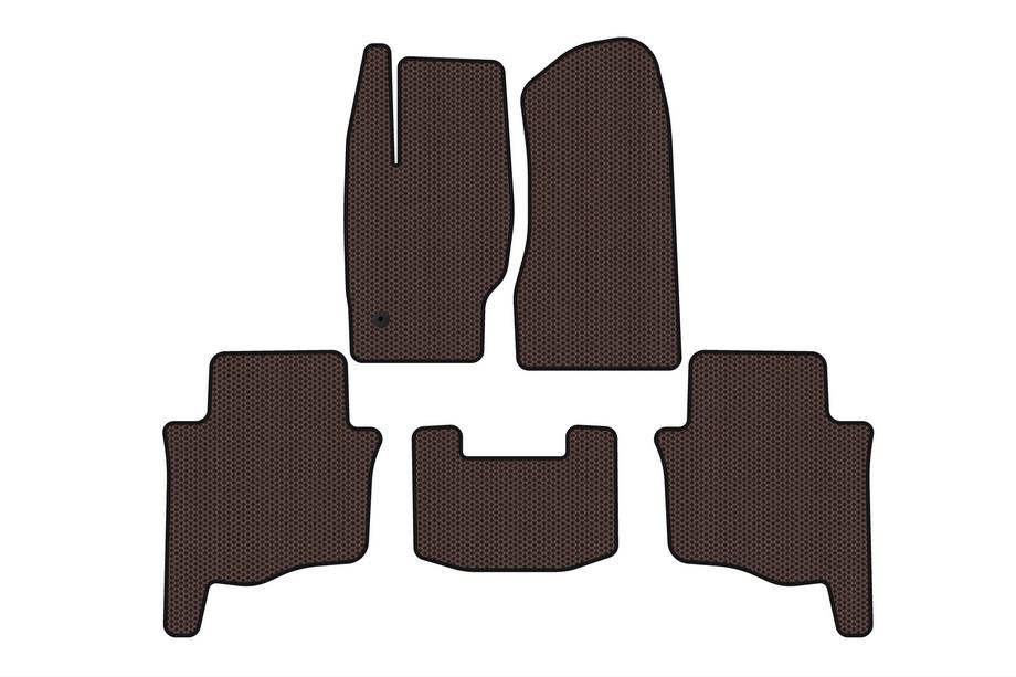 Jeep Grand Cherokee WK 2004–2010 Gummimåtter Carsuit (Brun) Image