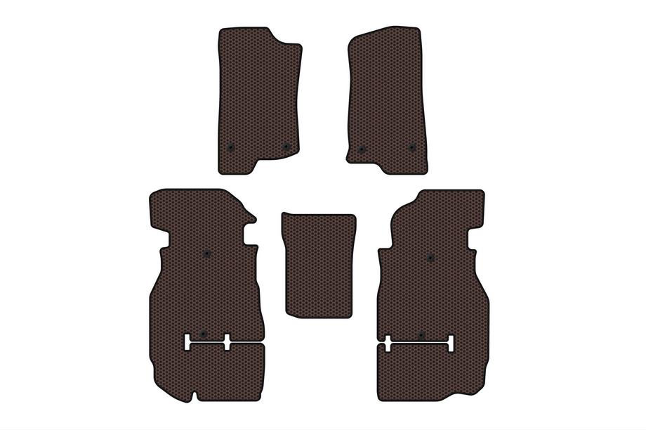 Jeep Wrangler 2018– Gummimåtter Carsuit (Rubicon Unlimited/5-dørs, brun) Image