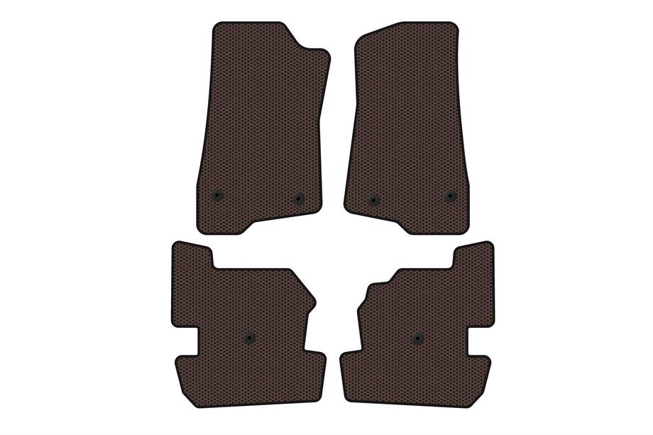 Jeep Wrangler 2018– Gummimåtter Carsuit (Brun) Image
