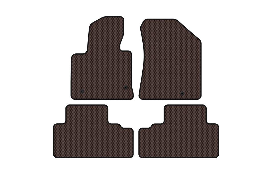 Kia Carens 2012– Gummimåtter Carsuit (Brun) Image