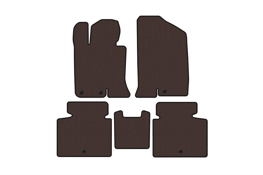 Kia Optima 2010–2016 Gummimåtter Carsuit V-2 (SD, brun) Image