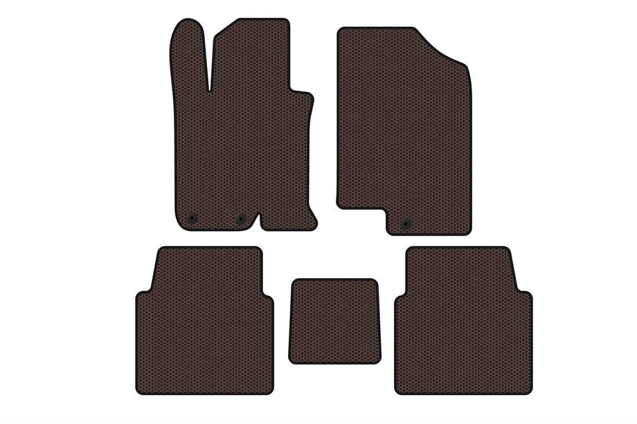 Kia Optima 2010–2016 Gummimåtter Carsuit V-1 (SD, brun) Image