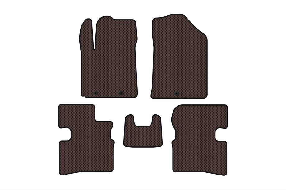 Kia Picanto 2004–2011 Gummimåtter Carsuit (2009-2011, HB, brun) Image
