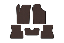 Kia Picanto 2011–2016 Gummimåtter Carsuit (Brun) foto 1