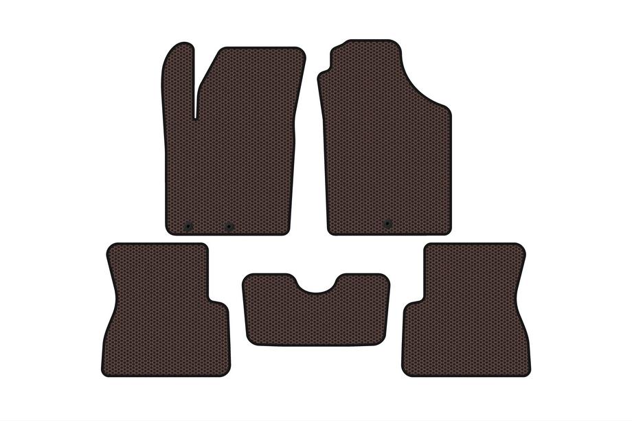 Kia Picanto 2011–2016 Gummimåtter Carsuit (Brun) Image