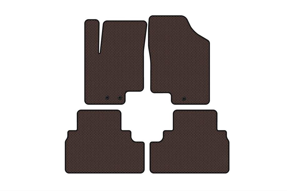 Kia Venga 2010–2019 Gummimåtter Carsuit (Brun) Image