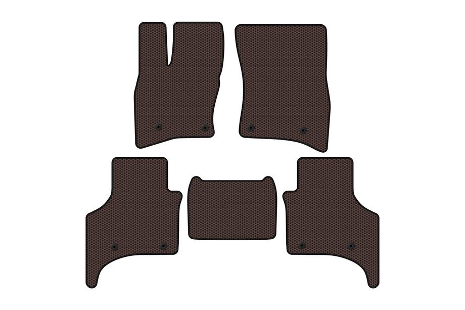 Land Rover Defender 2019– Gummimåtter Carsuit (5-dørs, brun) Image