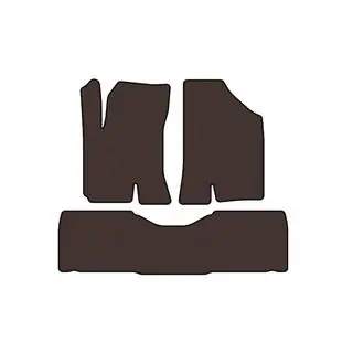 Gummimåtter Carsuit (6-sæders/Elbil, brun)