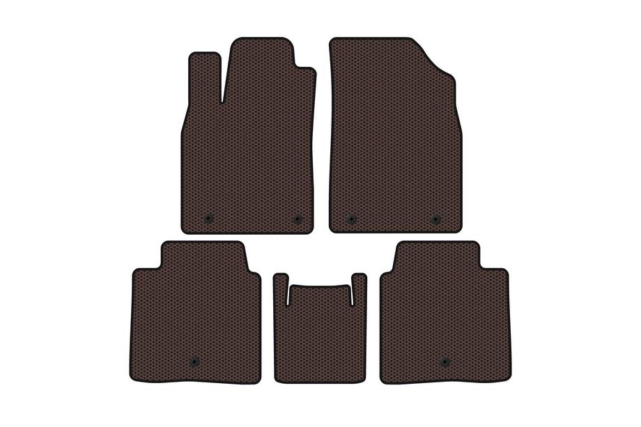 Lexus ES 2012–2018 Gummimåtter Carsuit (SD, Hybrid, brun) Image