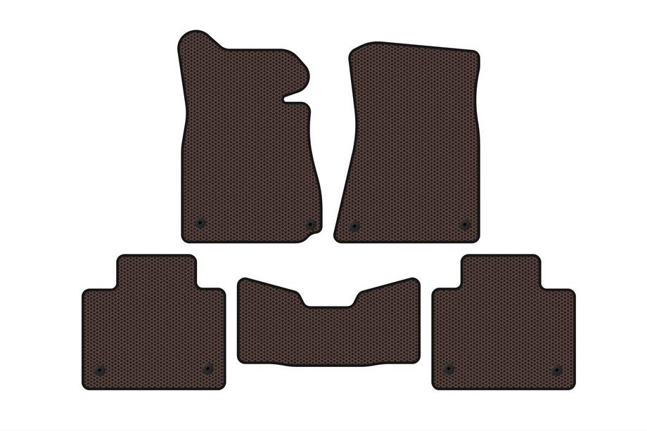 Lexus GS 2011–2020 Gummimåtter Carsuit (2011-2015, SD, 2WD, brun) Image