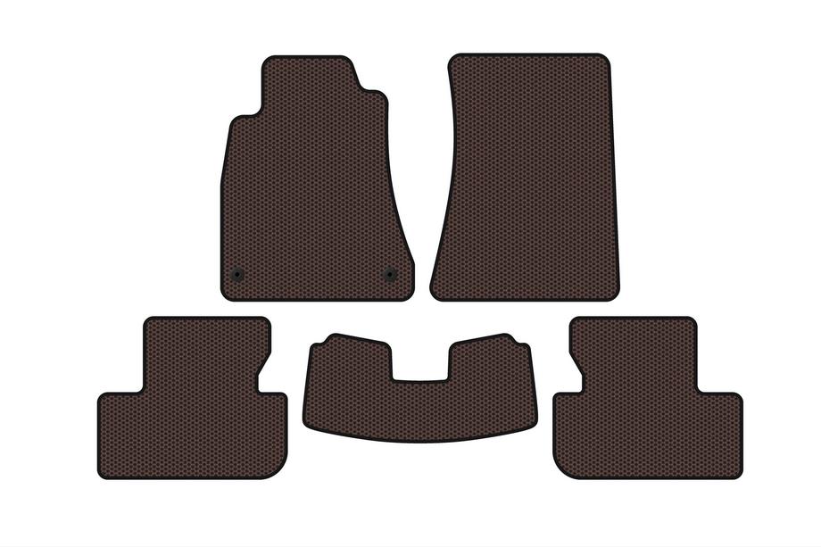 Lexus IS 2005–2013 Gummimåtter Carsuit (SD, 2WD, brun) Image