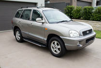 Hyundai Santa Fe 1 2000–2006 Duru sidetrin (2 stk., aluminium) foto 1