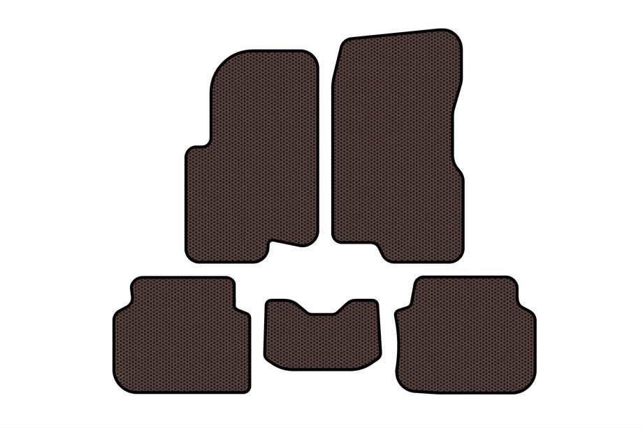Smart 1998–2007 Gummimåtter Carsuit (2003-2007, Forfour, Brun) Image
