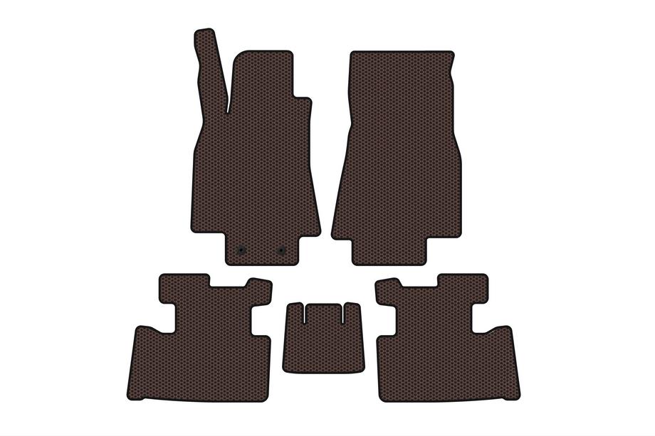 Mercedes A-class W169 2004–2012 Gummimåtter Carsuit (2004-2008, HB, 5-dørs, brun) Image