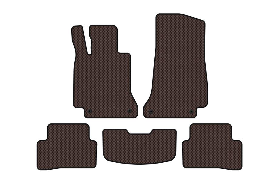 Mercedes C-klasse W205 2014–2021 Gummimåtter Carsuit (SD, brun) Image