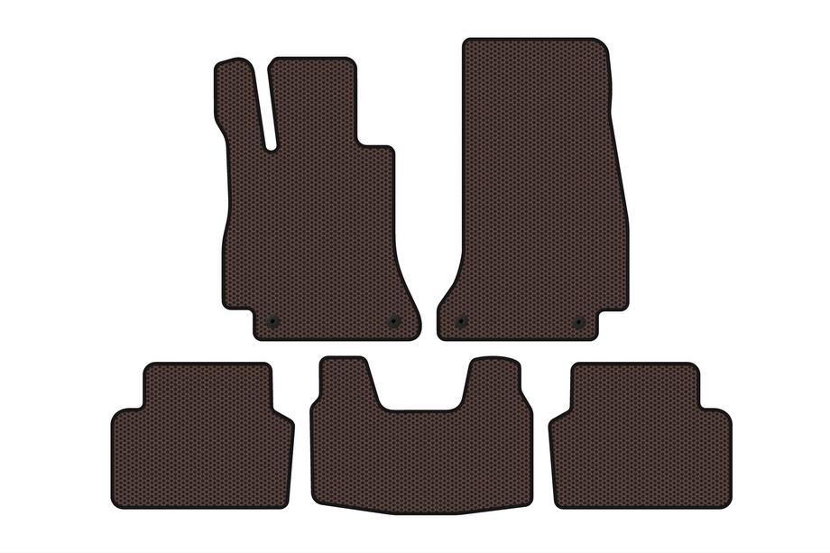 Mercedes E-klasse W213 2016–2023 Gummimåtter Carsuit (SD, brun) Image