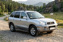 Hyundai Santa Fe 1 2000–2006 Sidetrin Bosphorus Black (2 stk., aluminium) foto 1
