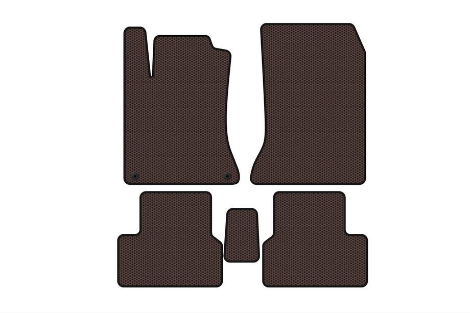Mercedes B-klasse W246 2011–2018 Gummimåtter Carsuit (2011-2014, Brun) Foto 1