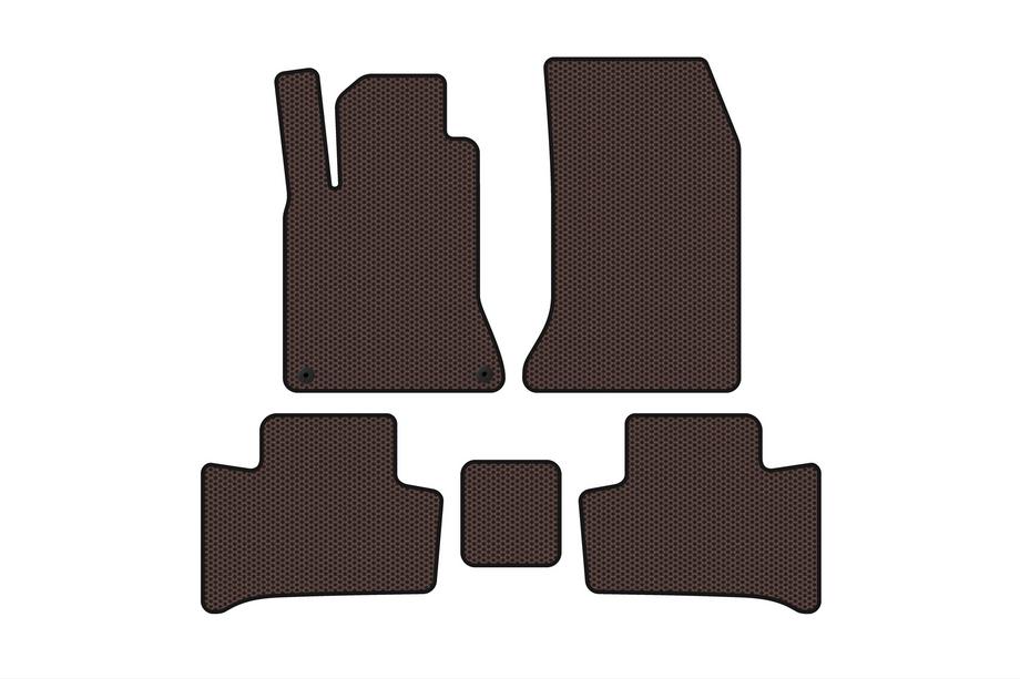 Mercedes B-klasse W246 2011–2018 Gummimåtter Carsuit (2015-2018, Brun) Image
