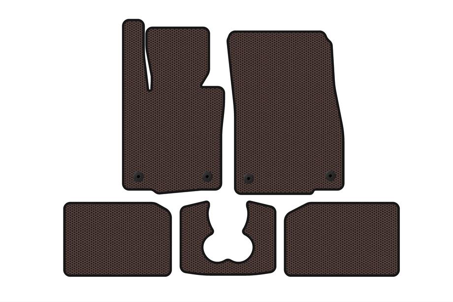 Mini Cooper F55/56/57 2014–2023 Gummimåtter Carsuit (til S F55, 5-dørs, brun) Image