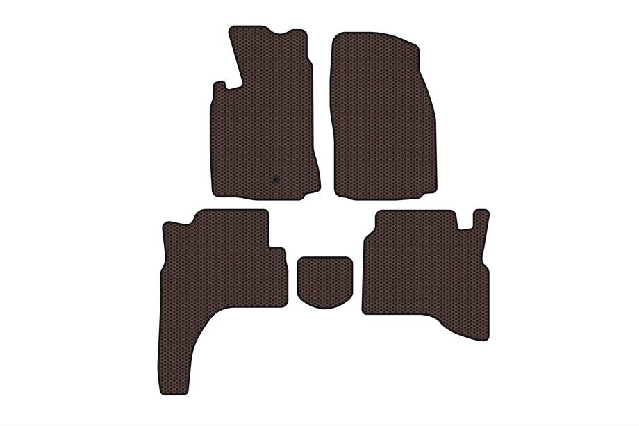 Mitsubishi Pajero Sport 1996–2007 Gummimåtter Carsuit (Brun) Image