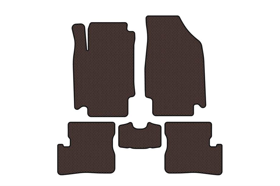 Nissan Micra K12 2003–2010 Gummimåtter Carsuit (HB, brun) Image