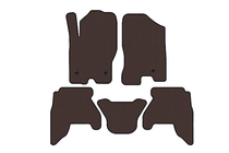 Nissan Pathfinder R51 2005–2014 Gummimåtter til kabinen Carsuit V1 (2 rækker, brun, 2010-2014) foto 1