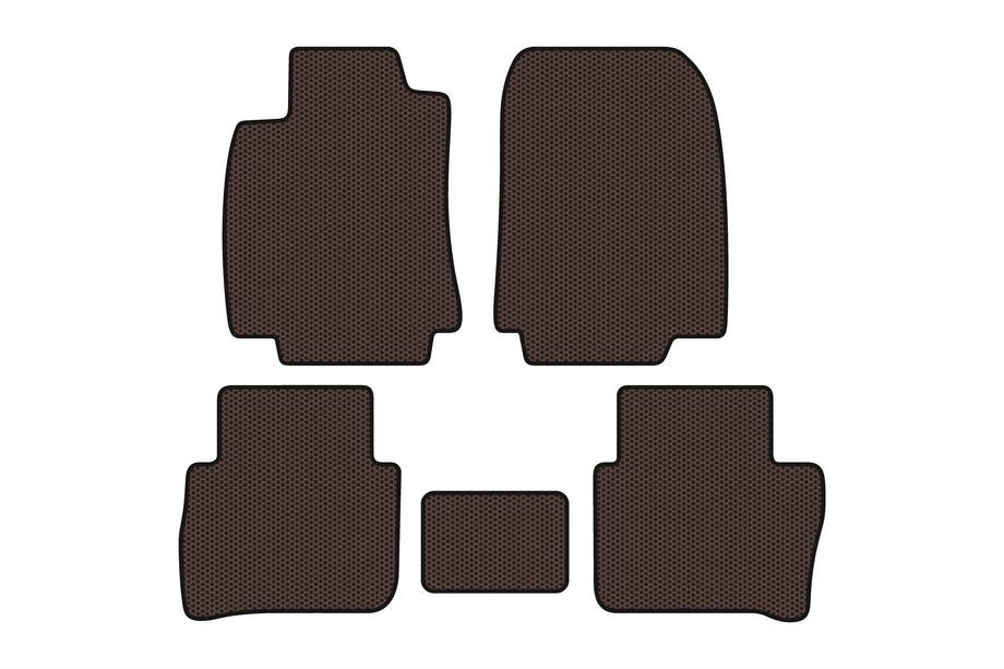 Nissan Tiida 2011–2014 Gummimåtter Carsuit (HB, brun) Foto 1